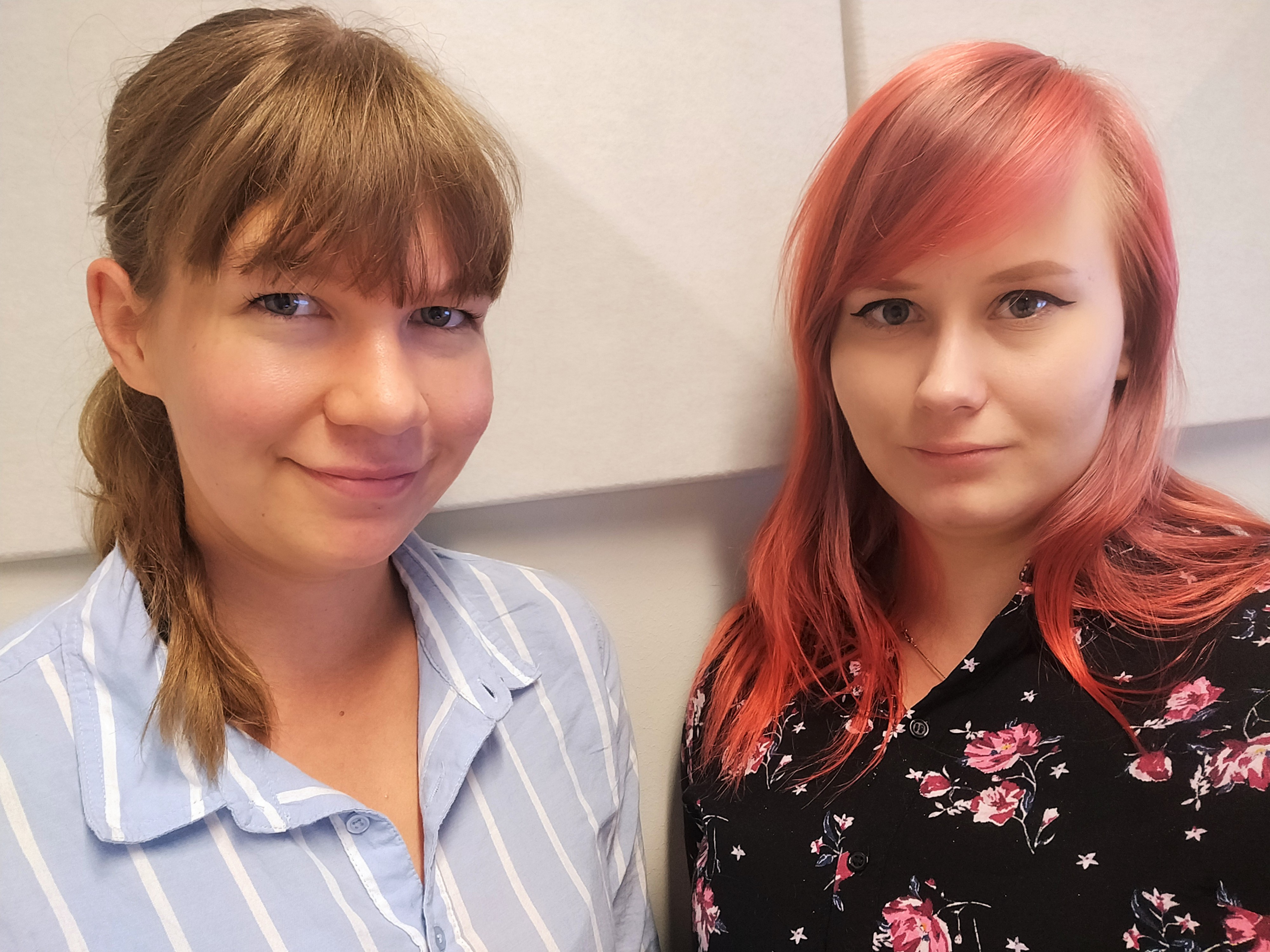 Meeri Hakala ja Jonna Jantunen aloittivat avoindata.fi:n sisällöntuotantotiimissä toukokuussa.